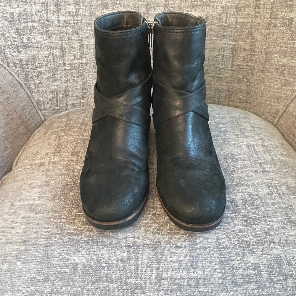 Sorel Boots Women Size 8M Black Cate Waterproof Leather Harness Buckle Zip - Picture 9 of 13